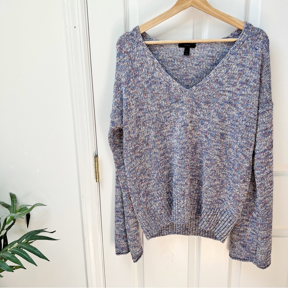 J. Crew Marled Flare Sleeve Sweater